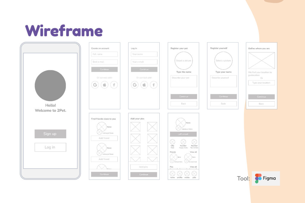 2pet_ux_ui_design_project_wireframe