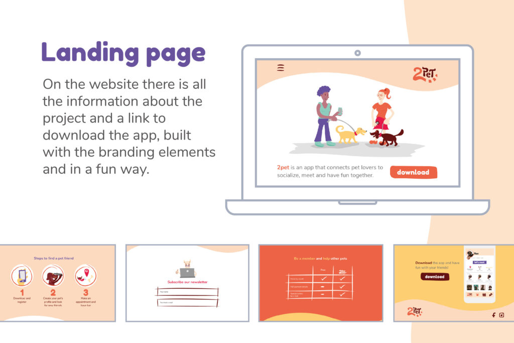 2pet_ux_ui_design_project_landing_page