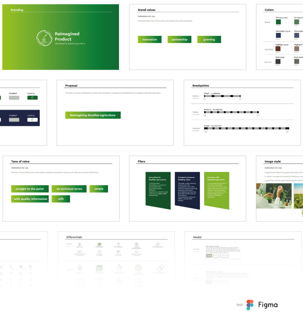 Reimagined products - Ourofino Agrociência: design system